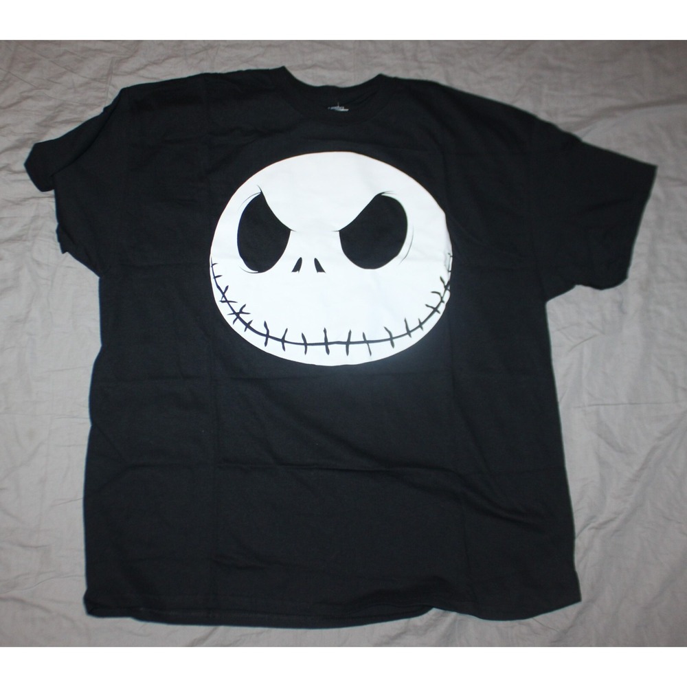 Nightmare Before Christmas Jack Skellington Glow in the Dark T-Shirt size M